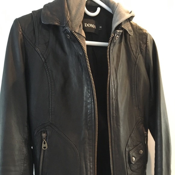 doma clash leather jacket